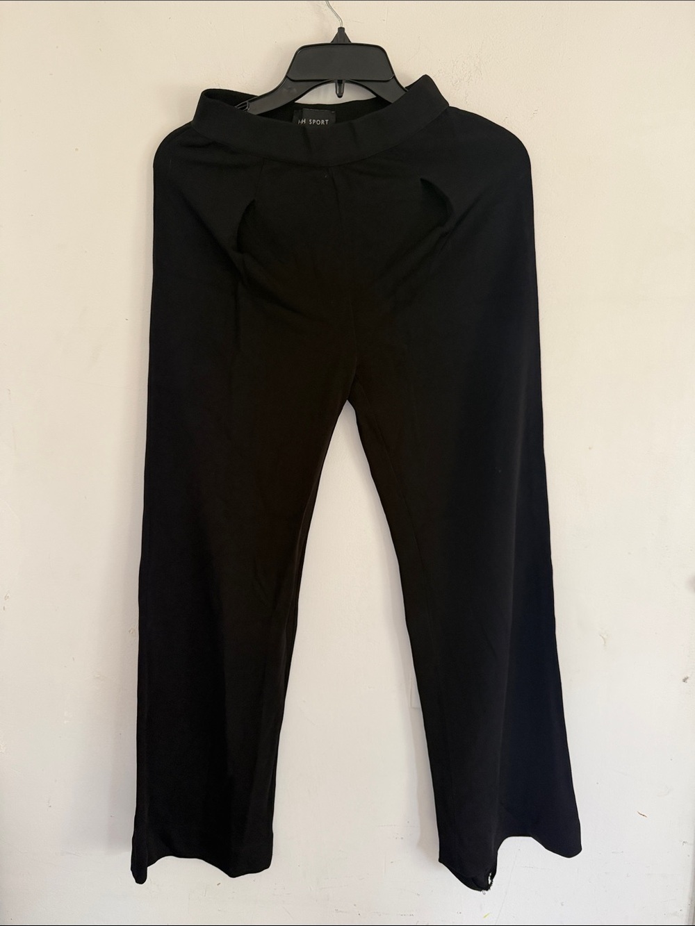 High sport Black Wide-Leg Women’s Pants - Sport Brand